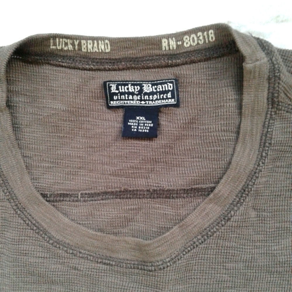 LUCKY BRAND men's XXL long sleeve t shirt